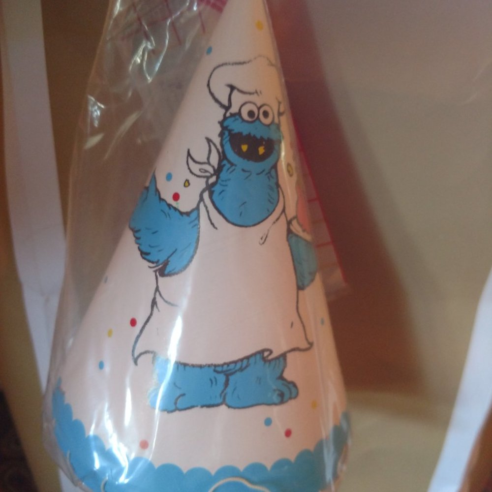 Vintage Cookie Monster Party Hats
